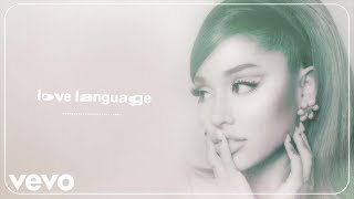 Poster love language lyrics – ariana grande