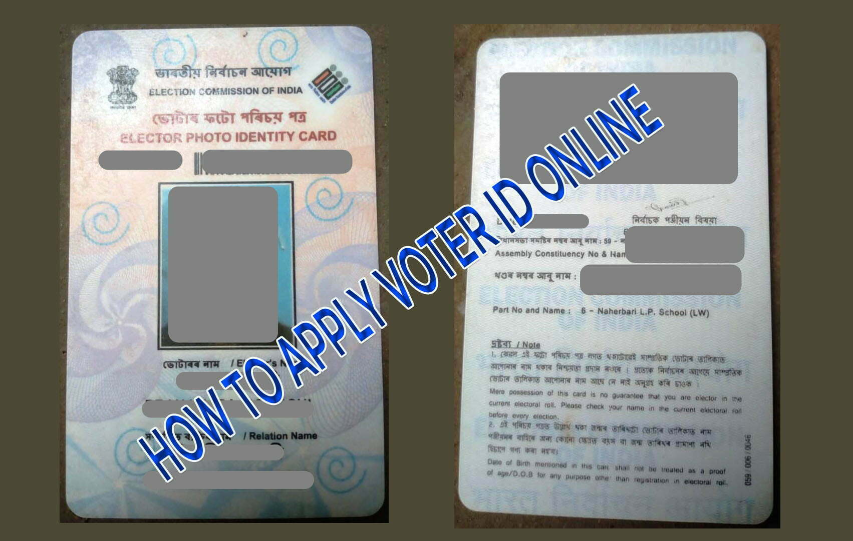 How to apply Voter Id Card Online