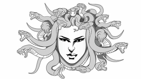 Medusa Tattoo Stencil 3