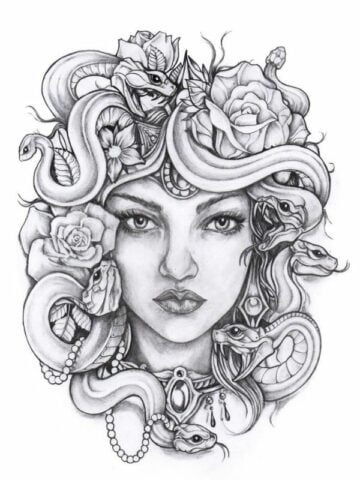 Why Medusa Tattoo Is The Most Powerful And Inimitable Tattoo Design 10 Medusa Tattoo Stencil 9