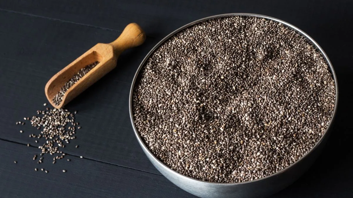 Chia seeds are a great source of fibre, protein, and omega-3 fatty acids