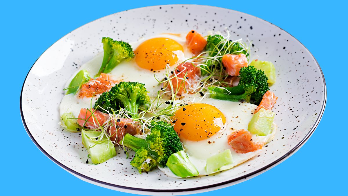 Eating eggs for breakfast