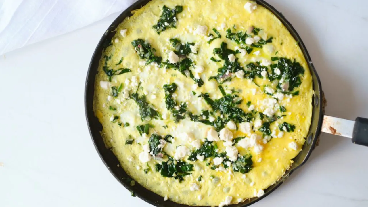 8. Spinach and Feta Stuffed Omelette