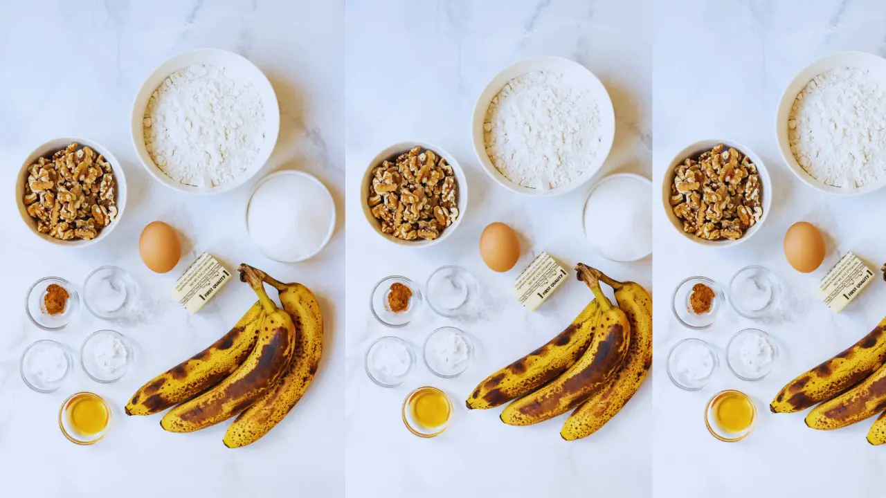 Ingredients for Banana Bread