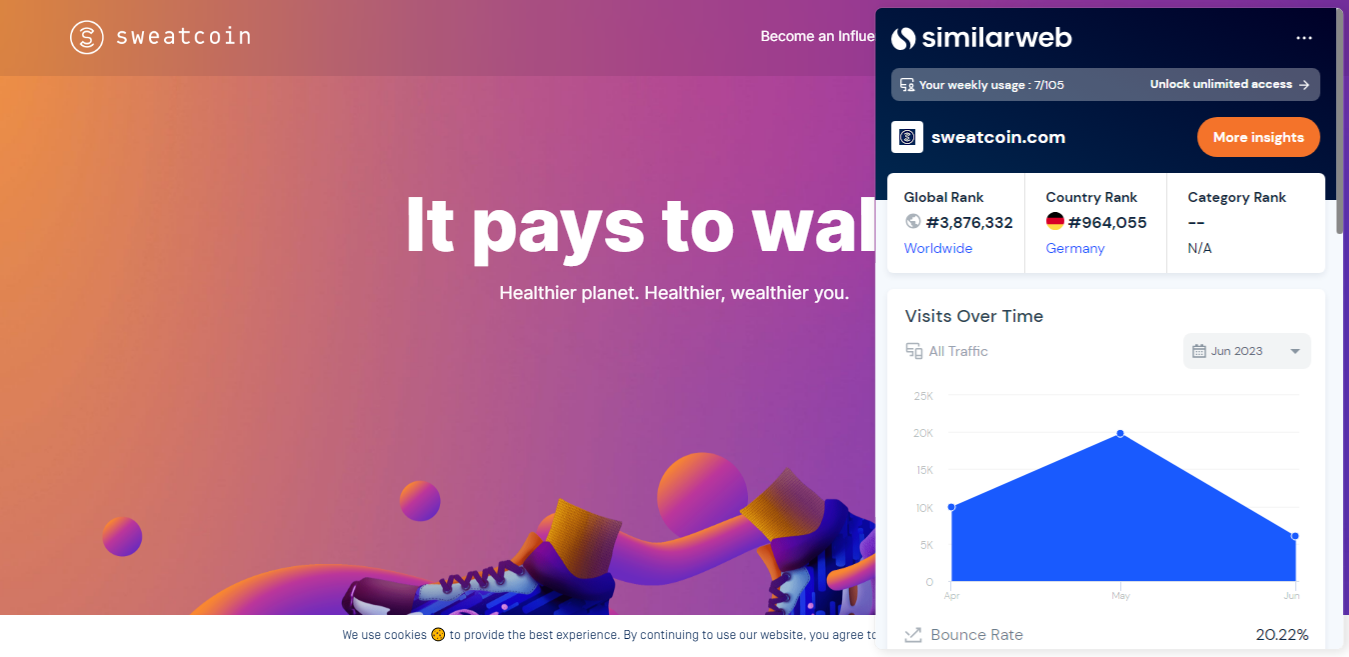 10 Best Apps for Easy Earning: Make Money on Your Schedule 7 Sweatcoin-Healthier-planet-Healthier-wealthier-you