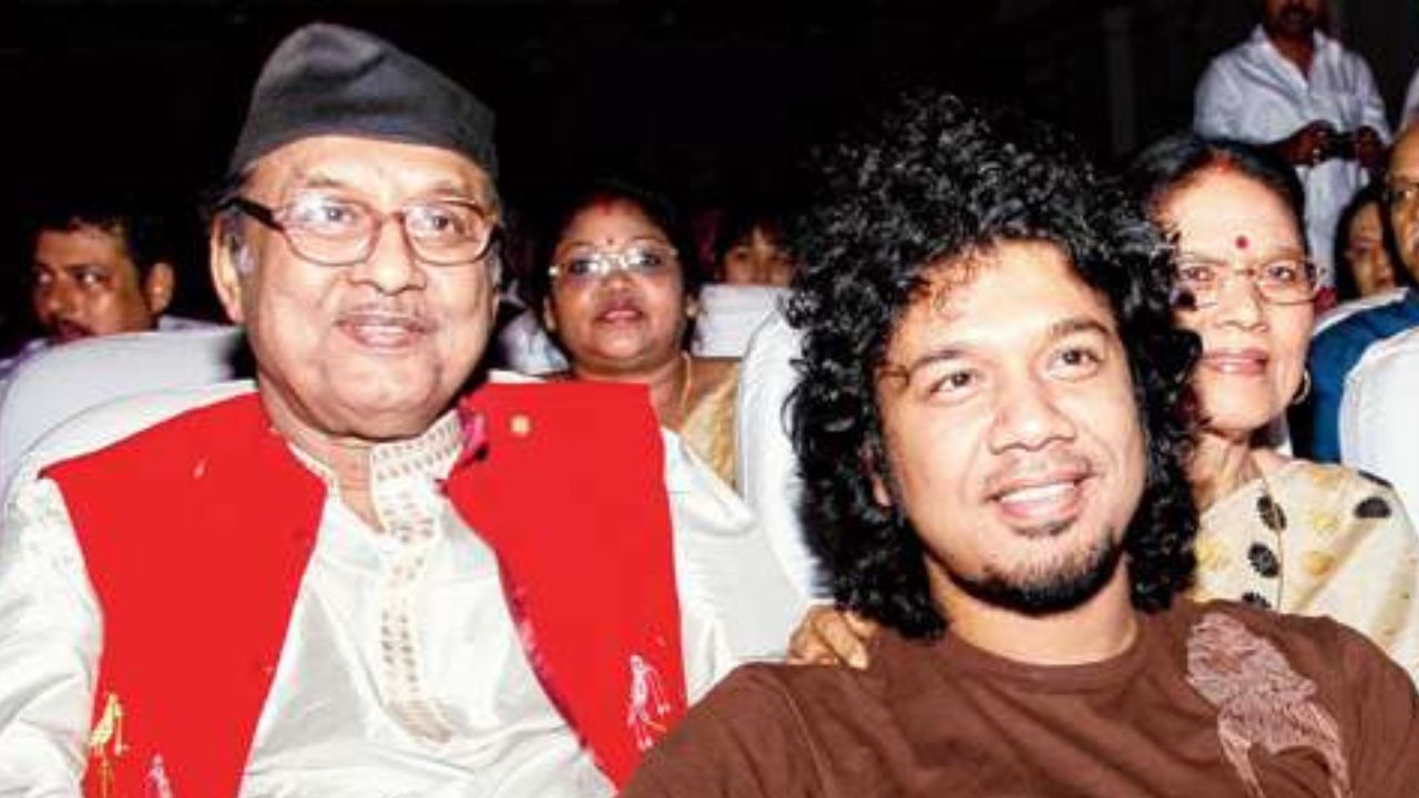 Angaraag Mahanta (Papon) with his mother and father.