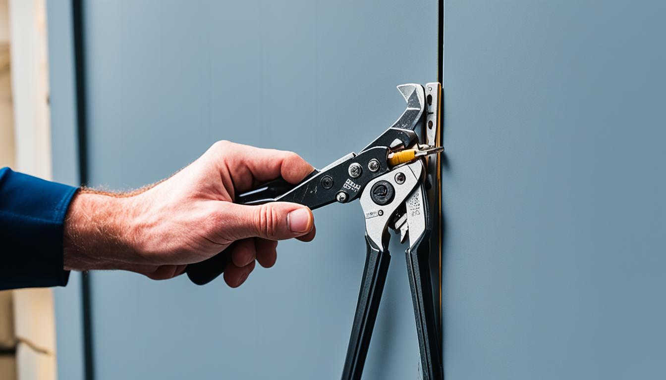 how to adjust garage door cable tension